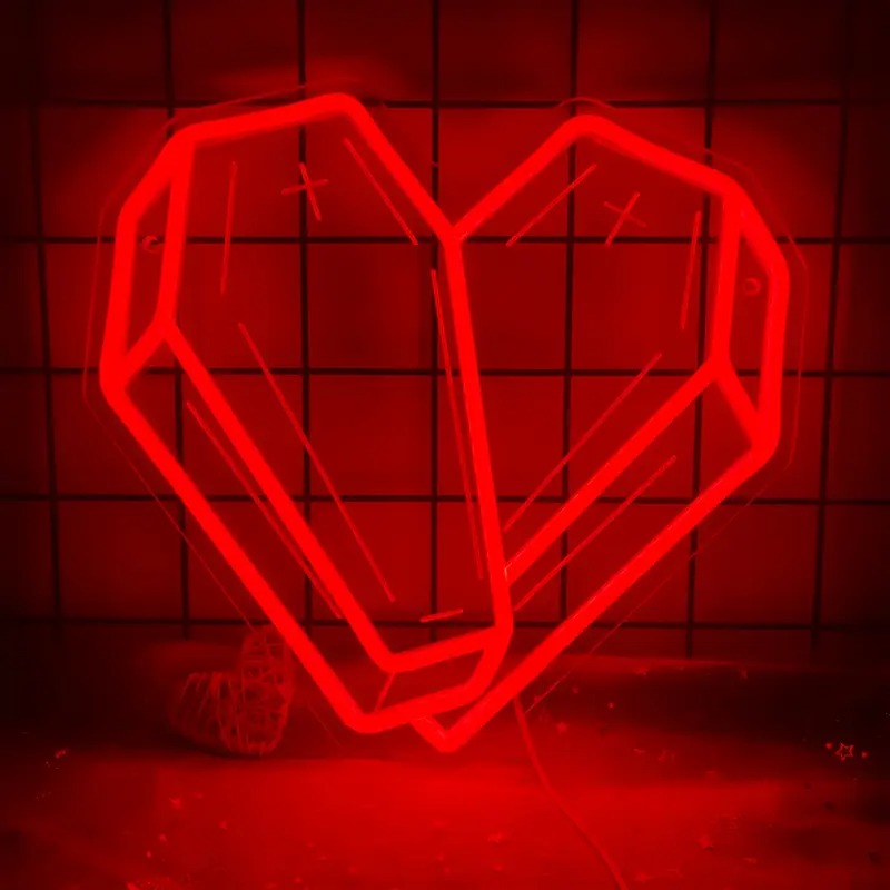 1pc Gothic Heart Coffin LED Neon Sign - USB-Powered Gothic Bedroom, Living Room, Party Decor - Easy Button Control, Wall-Mountable Dark Decor Lighting - Perfect Halloween Decoration & Goth Lover Gift Idea, Bold Visual Impact, Polished Metal Finish